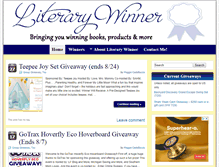 Tablet Screenshot of literarywinner.com